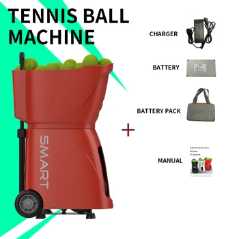Професионална интелигентна автоматична машина за тенис игра с топката, обзавеждане за тренировка по тенис, на спаринг-треньор за един и няколко души