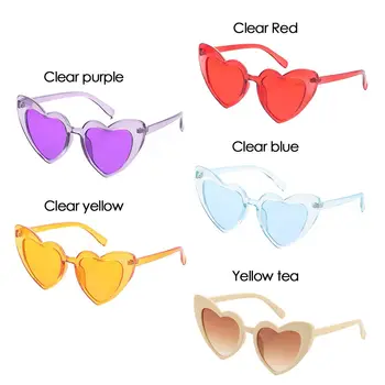 Слънчеви очила в ретро стил Love Heart, модни слънчеви очила с защита от UV400, слънчеви очила във формата на сърце, vintage слънчеви очила
