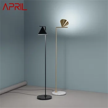 Модерен лампиона APRIL Прост скандинавски led лампа за дневна, спалня, декоративен правоъгълен лампа