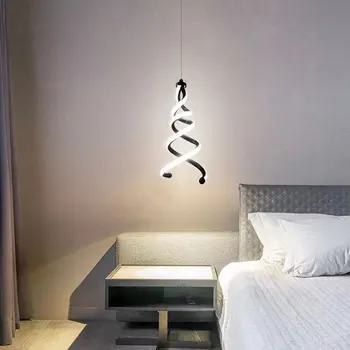 Модерен минималистичен малка странична лампа за спални, окачена лампа за дневна, регулируеми висящи лампи, led осветление на помещение, лампа за дома
