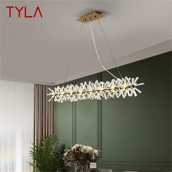 Полилей TYLA Правоъгълна Подвесная лампа Postmodern Creative Branch Home Led лампа за дневна-трапезария
