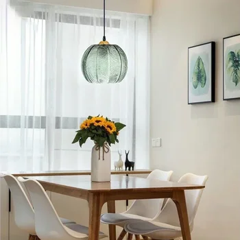 Модерна подвесная полилей от скандинавския стъкло за хранене, кухненски остров, прикроватной нощни шкафчета, аксесоари за дома, окачен таван тела