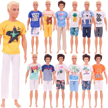 30 см Кукла Кен Дрехи Моден Костюм Готините Дрешки Плажни Дрехи на Куклата Кен За Момчета, Барби Детски Празничен Подарък Аксесоари За Барби