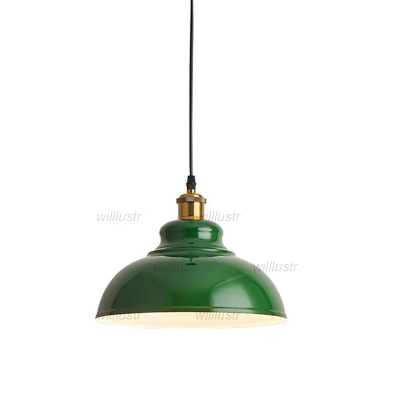 Железен висящ лампа в индустриален стил Ретро Метален окачен лампа Кафе-бар на хотела, Магазин за Креативна зелена подвесная таванна полилей . ' - ' . 1