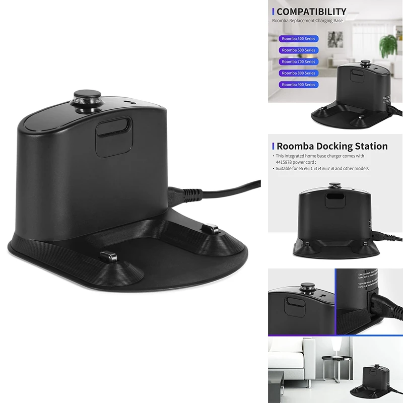 Замяна Зарядно устройство За Irobot Roomba E5 E6 I1 I3, I4 I6 I7 I8 Серия 500 600 700 800 900-зарядно устройство ще захранване на База UK Plug Здрава . ' - ' . 0
