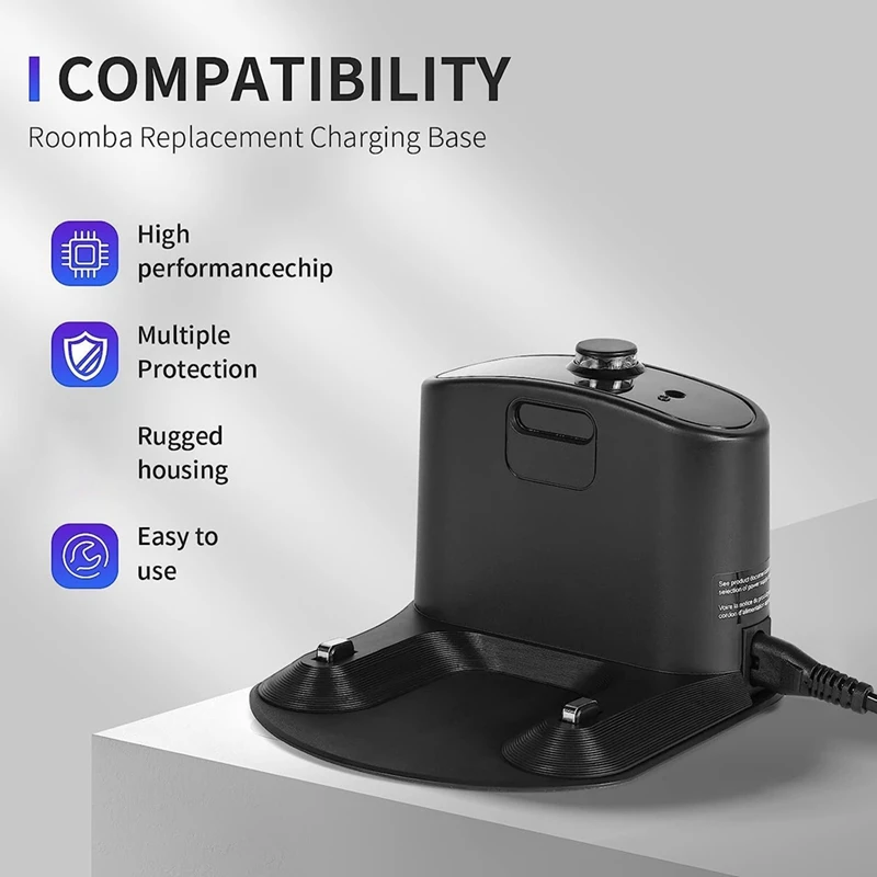 Замяна Зарядно устройство За Irobot Roomba E5 E6 I1 I3, I4 I6 I7 I8 Серия 500 600 700 800 900-зарядно устройство ще захранване на База UK Plug Здрава . ' - ' . 3